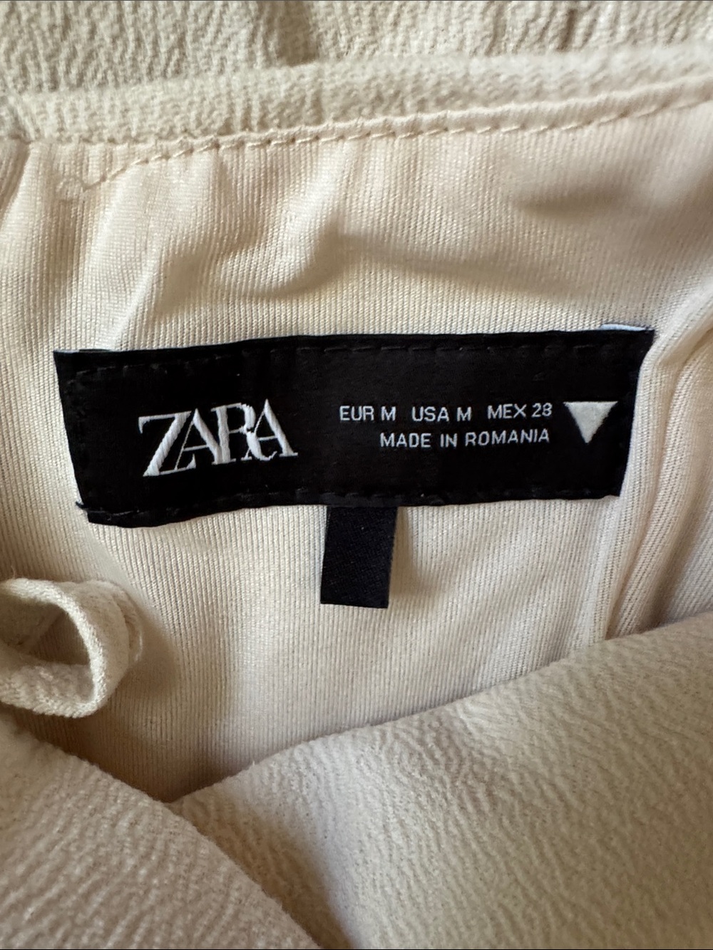Zara Cream Strappy Maxi Dress with Front Tab Accents - Picture 4 of 4